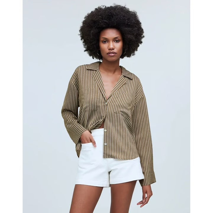 Madewell Resort Long Sleeve Shirt BNWT - Size Small