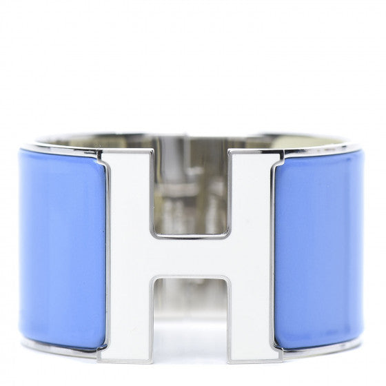 Hermes XL Clic Clac - Blue/White