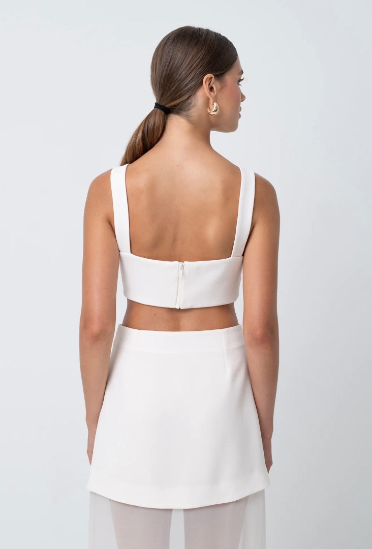 Bamburie Classic Crop Top Ivory 4