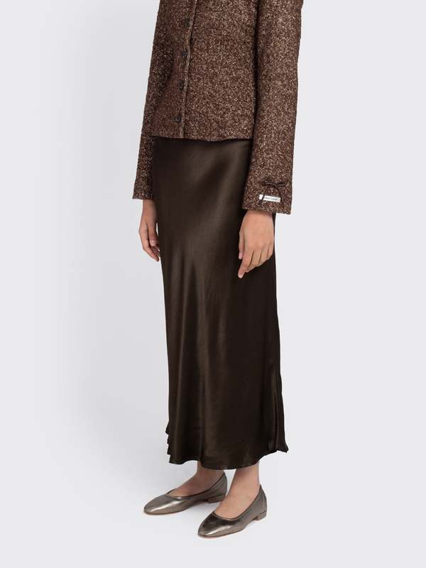 Minimum Valentinas Midi Skirt In Ivy 38