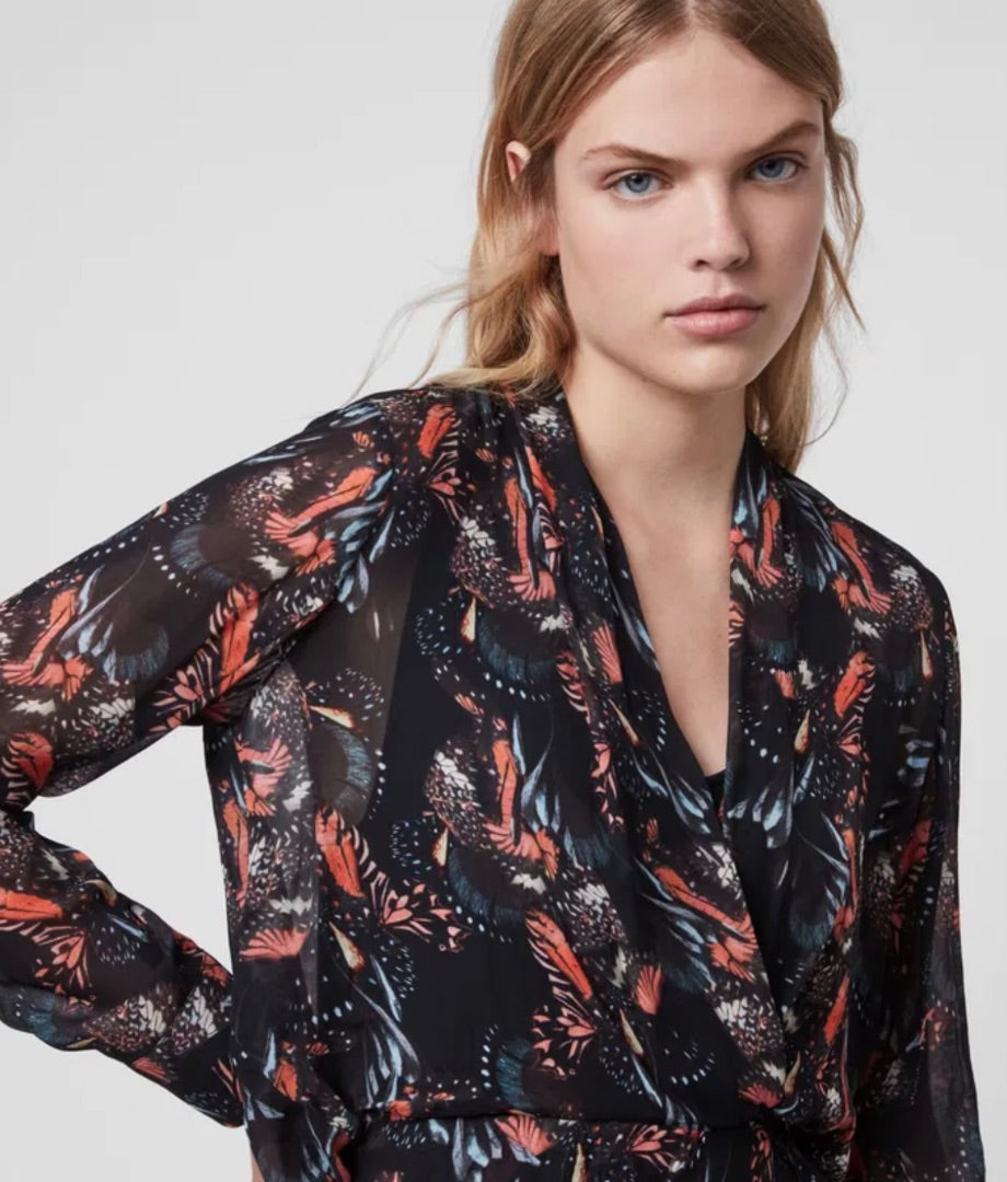 All Saints Valero Flutter Dress 6