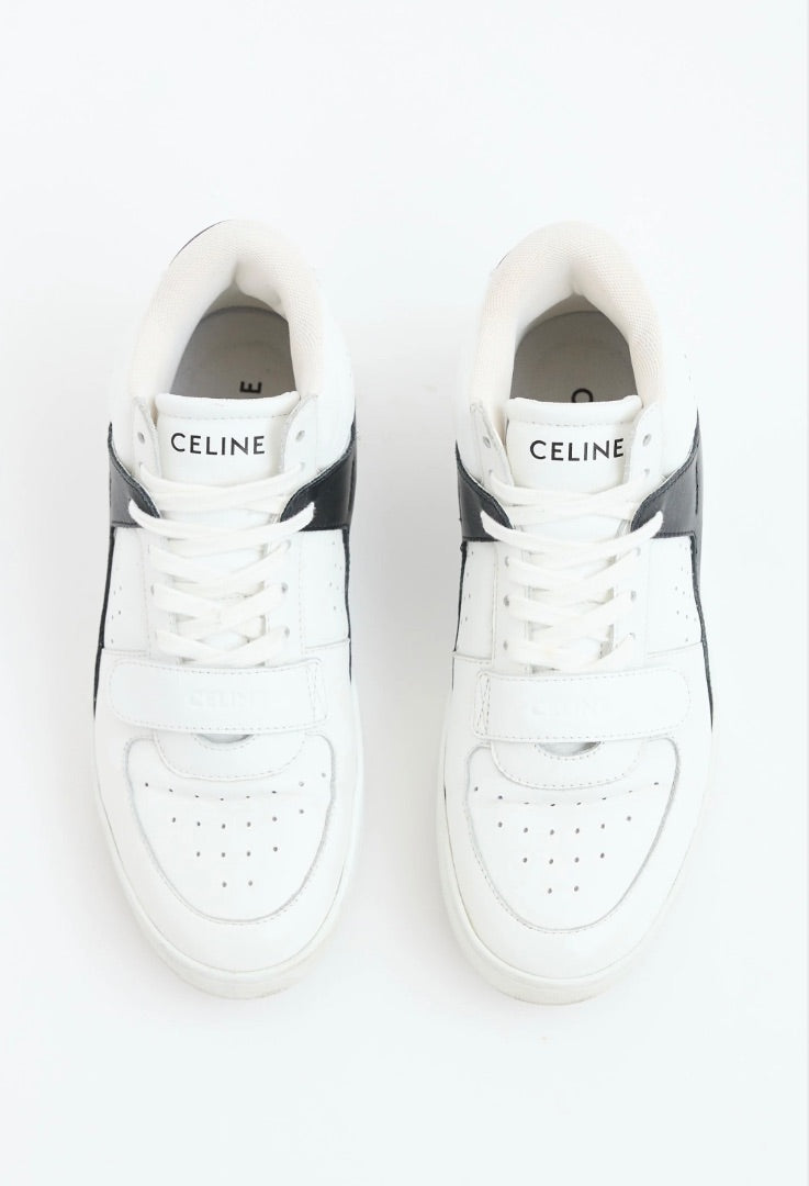 Celine Mid Sneaker Trainer White/Black - Size 38