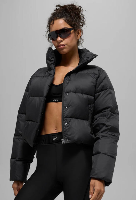 ALO black Crop Puffy Coat M