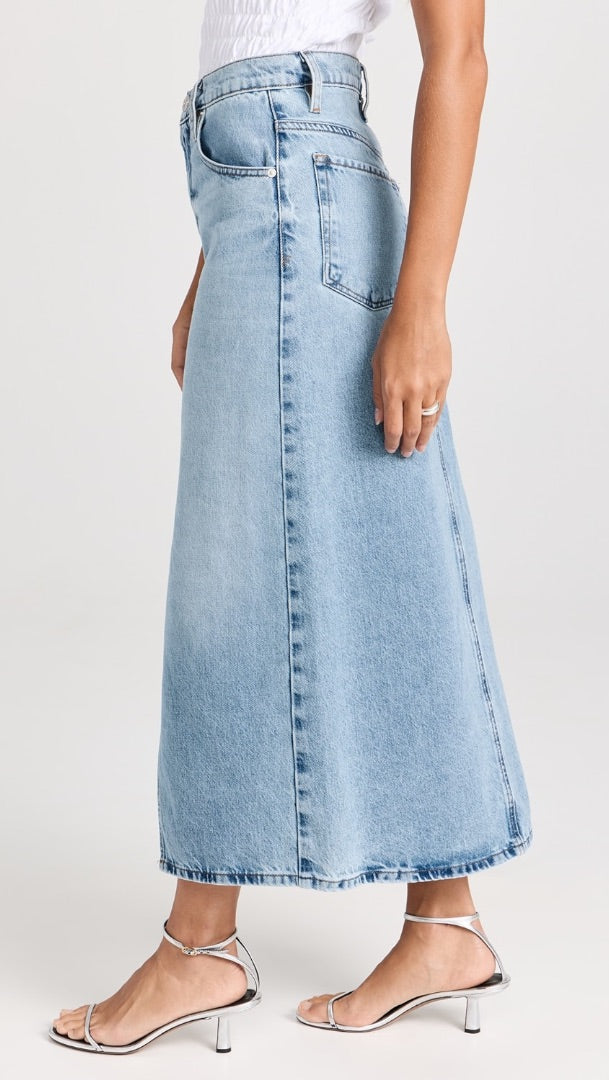 FRAME Midaxi Denim Skirt 27