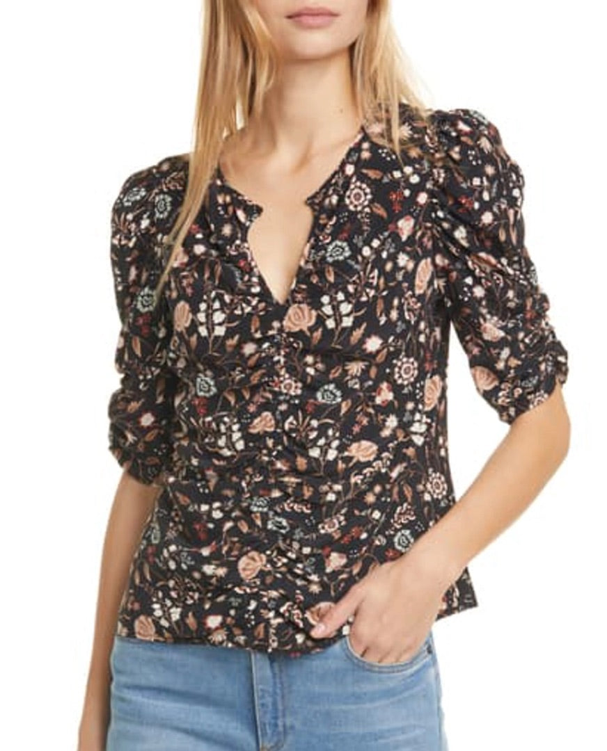 Frame Kate Ruched Blouse S
