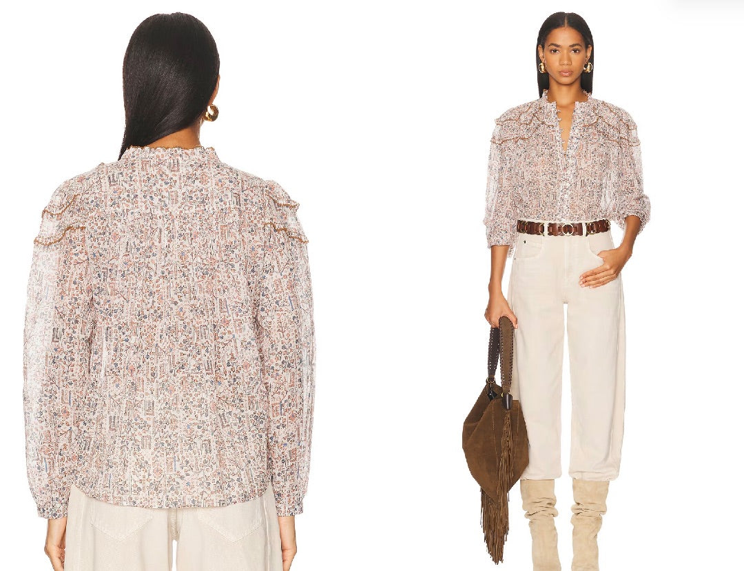 Isabel Marant Etoile Christa Top Ecru 38