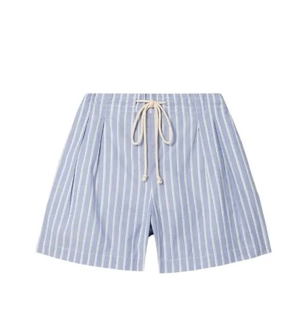 Maria McManus Stripe Pleated Short and crop shirt set XS