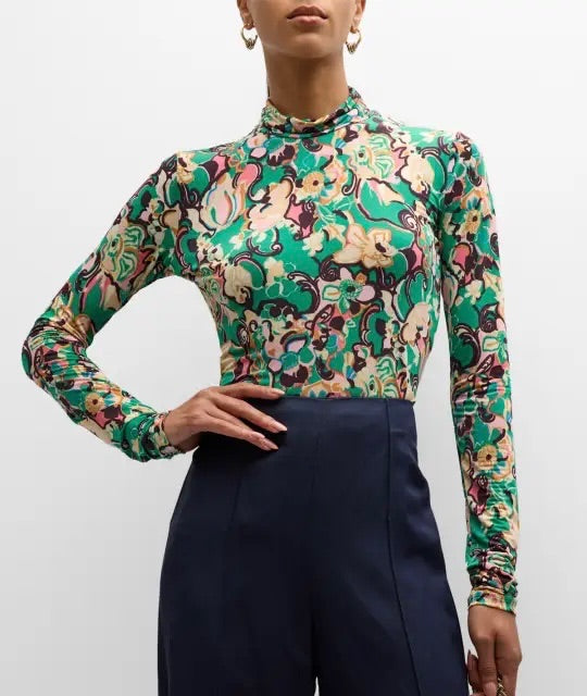 ALC James Floral Mock Neck S