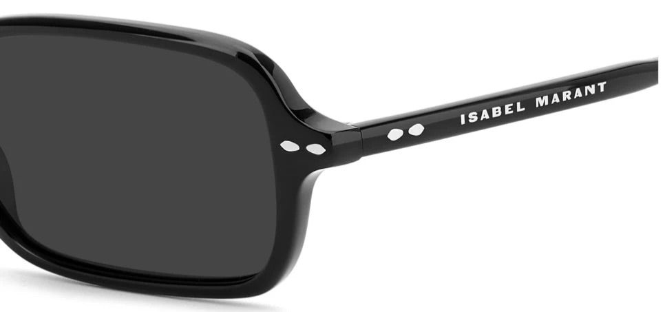 Isabel Marant Black Rectangle Sunglasses