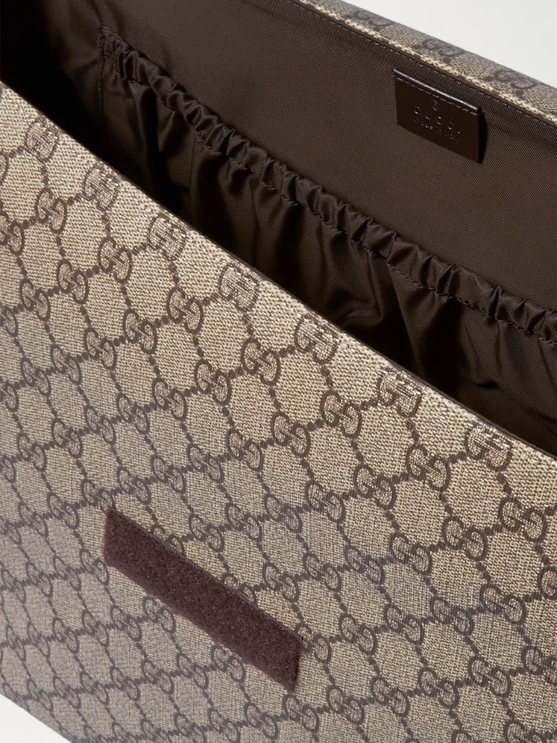 Gucci Ophidia printed coated canvas diaper bag