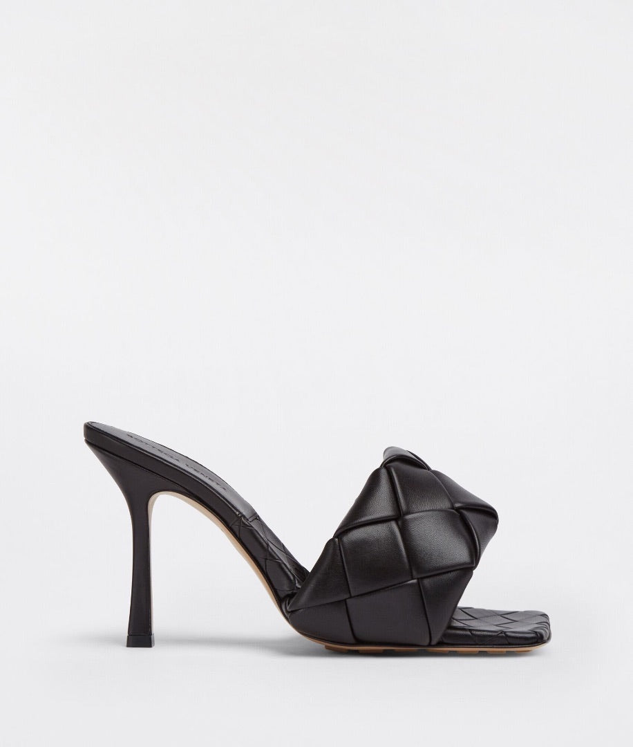 Bottega Veneta Lido Mules in Black - Size 36.5