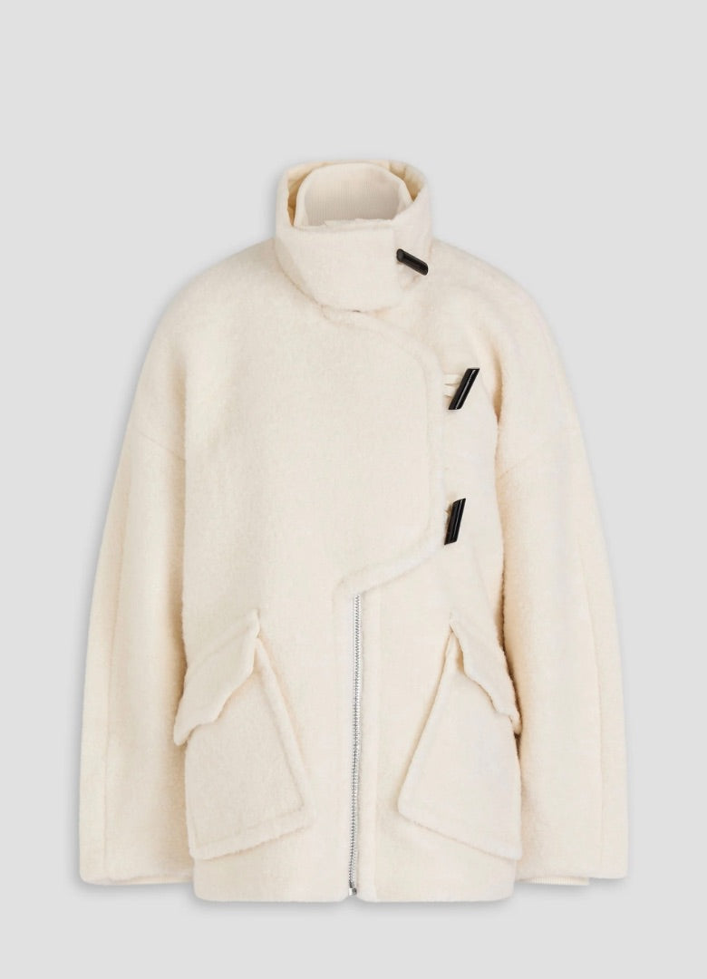 Ganni Wool Drop Shoulder Jacket 36