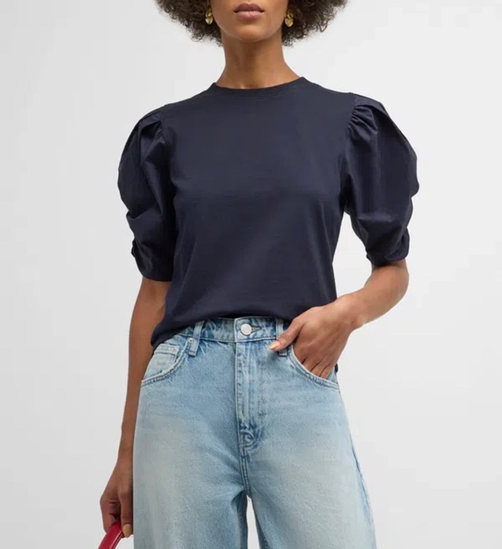 Navy FRAME Tops, M