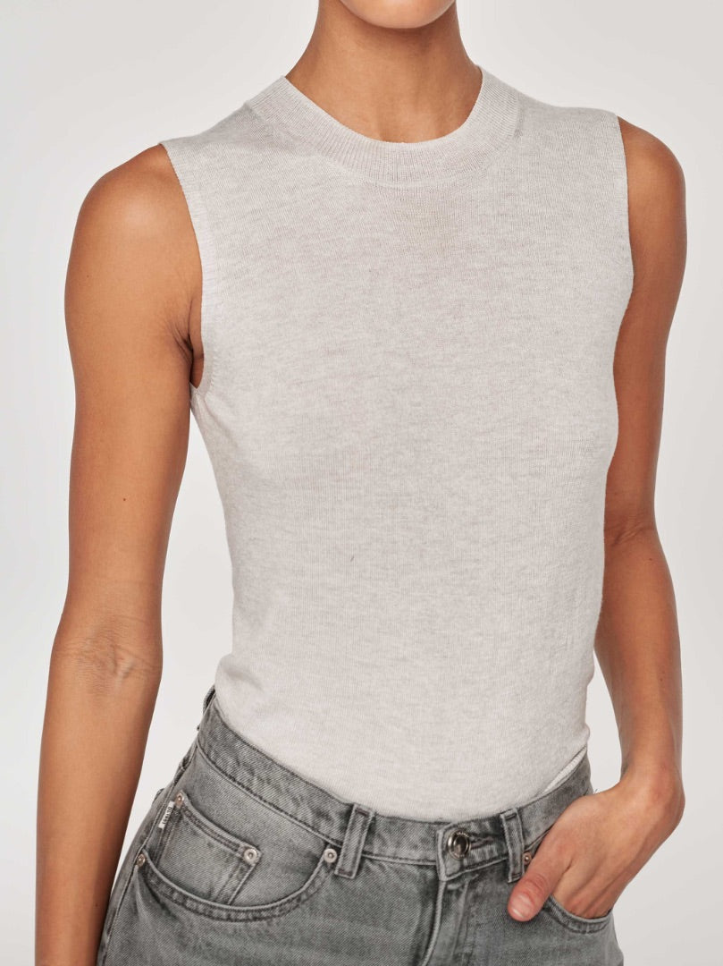 DL 1961 Sleeveless Crewneck Grey S