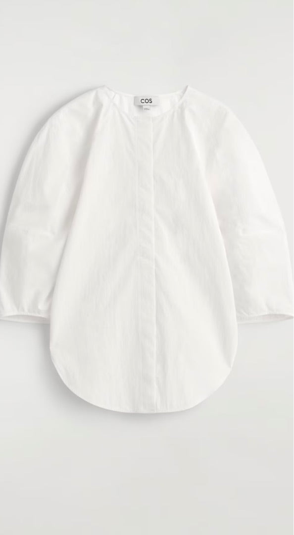 COS Sculptura Pima Cotton Poplin Top 38
