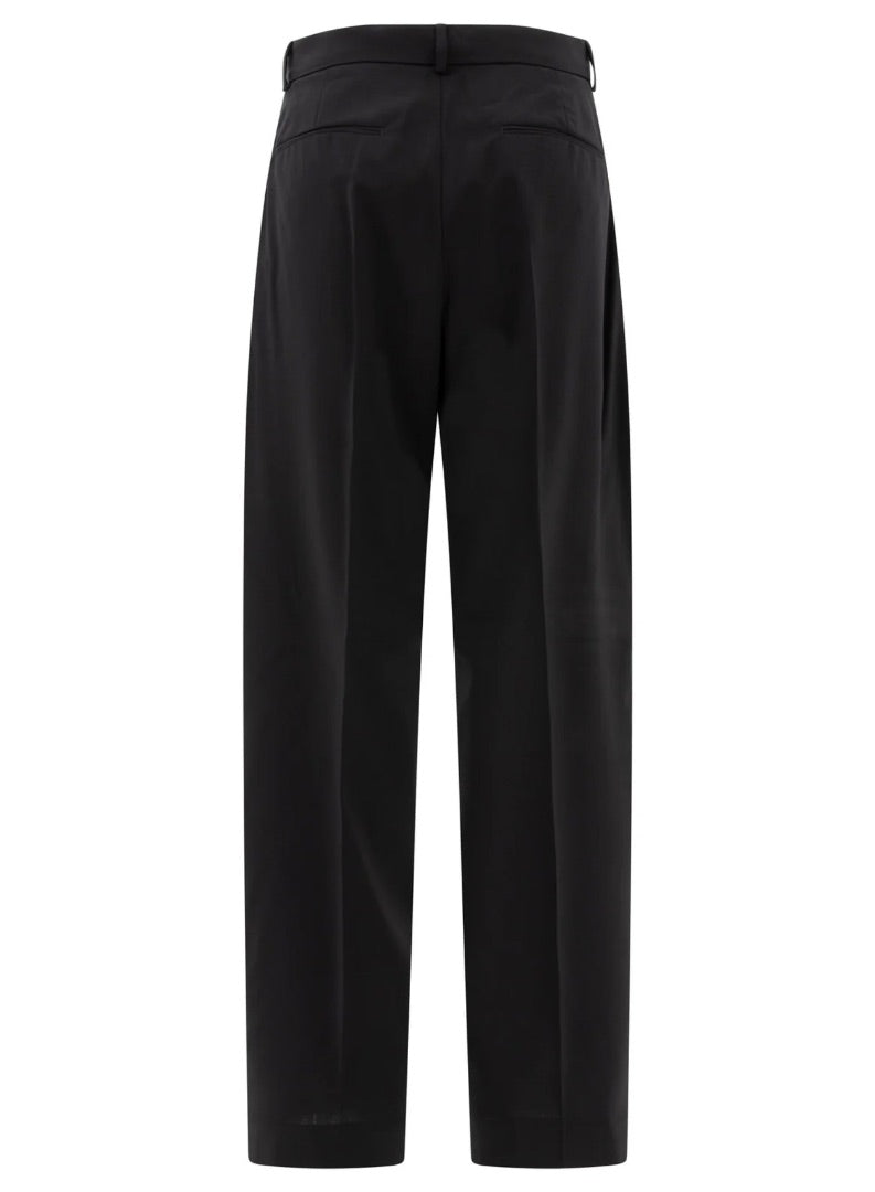 Sportmax Trousers In Stretch Wool Black - Size 8