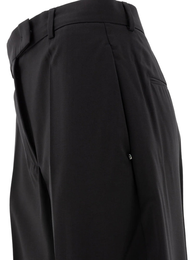 Sportmax Trousers In Stretch Wool Black - Size 8