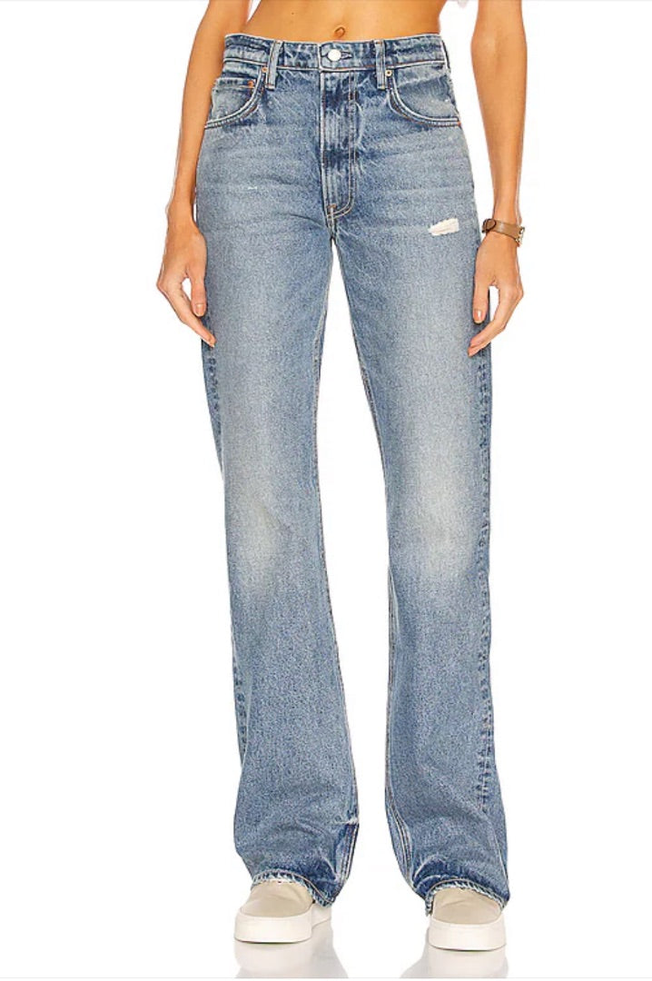 GRLFRND Melanie High Rise Boot Cut Jeans - Size 24