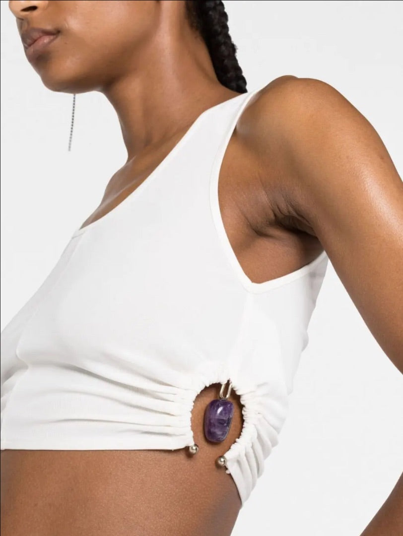 Christopher Esber Duality Orbit Crop Top & Ruched Skirt Set - Size 2/4 (UK 8)