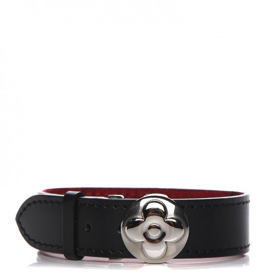 Louis Vuitton Mat Monogram Wish Bracelet in Black XS