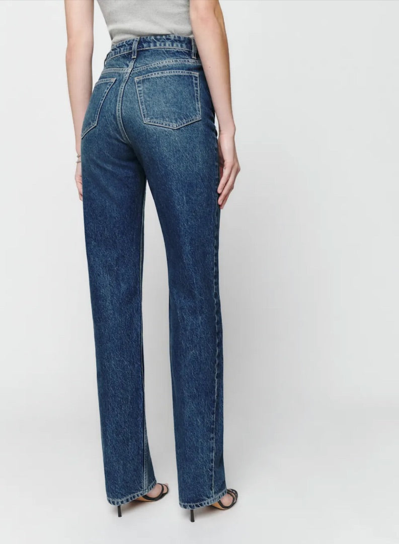 Reformation Cynthia High Rise Straight Jeans in Lanier - Size 26 (Brand New)