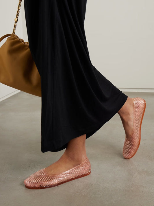 Ancient Greek Sandals Iro PVC Ballet Flats - Size 38