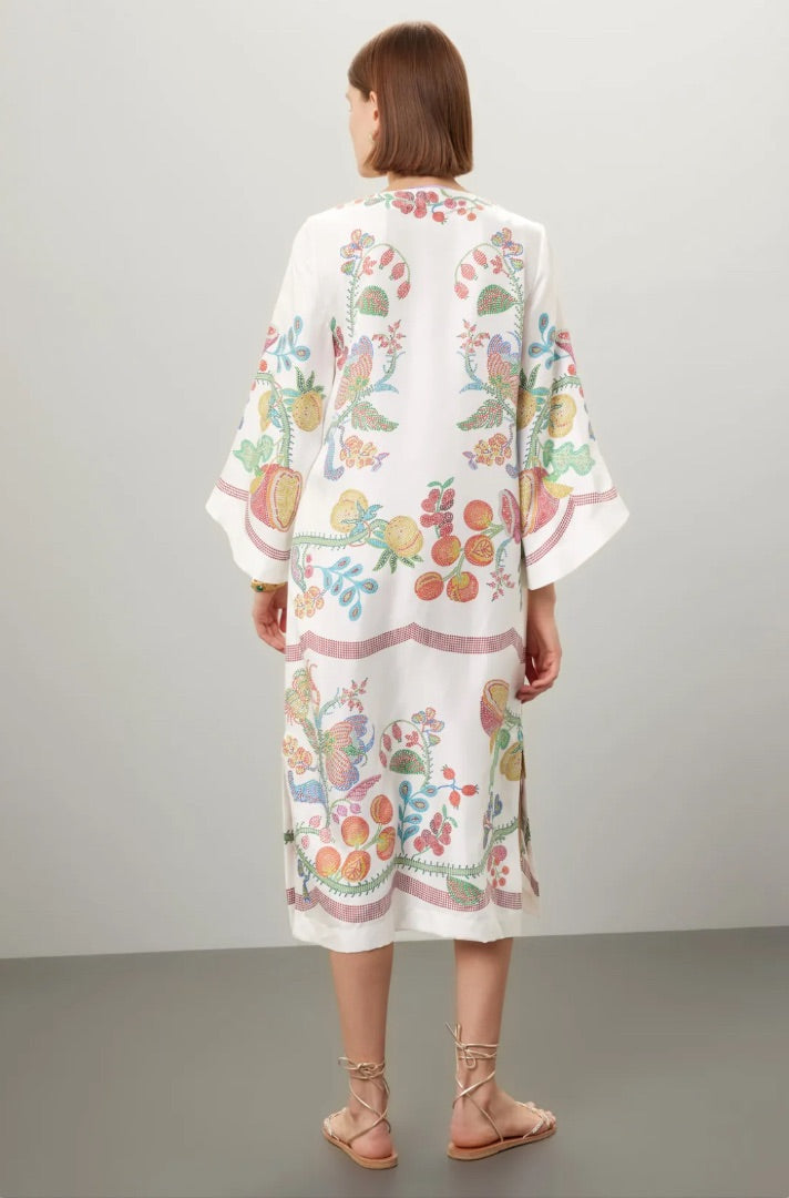 LA Double J Kaftan In Grenadilla Place - M