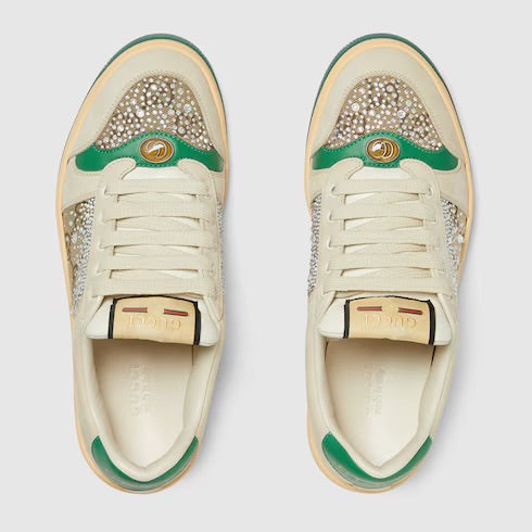 Gucci Women's GG Crystal Screener Sneaker - Size 39.5