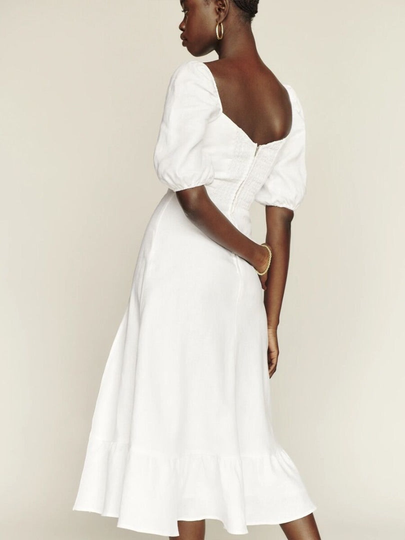 Reformation Belgium Linen Dress - Size 6