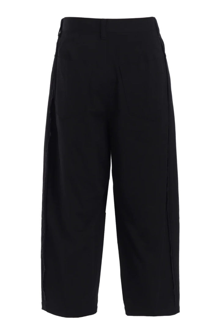 Y’s Black Cotton Twill Pants - Size 1