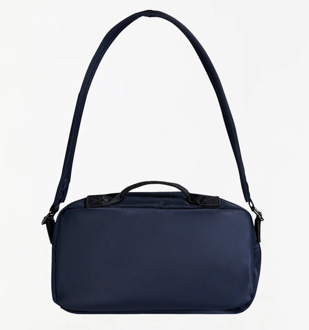 Simone Rocha Beaded Classic Bow Crossbody Bag — Navy