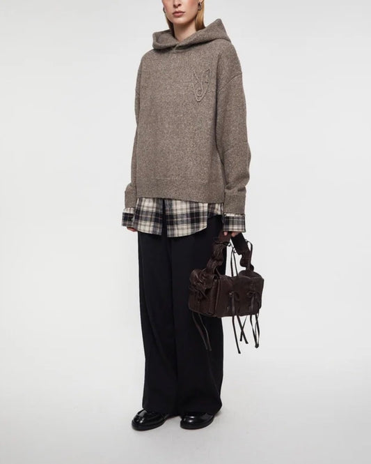 Acne Studios Layered Wool Hoodie - Size Small (Brand New)