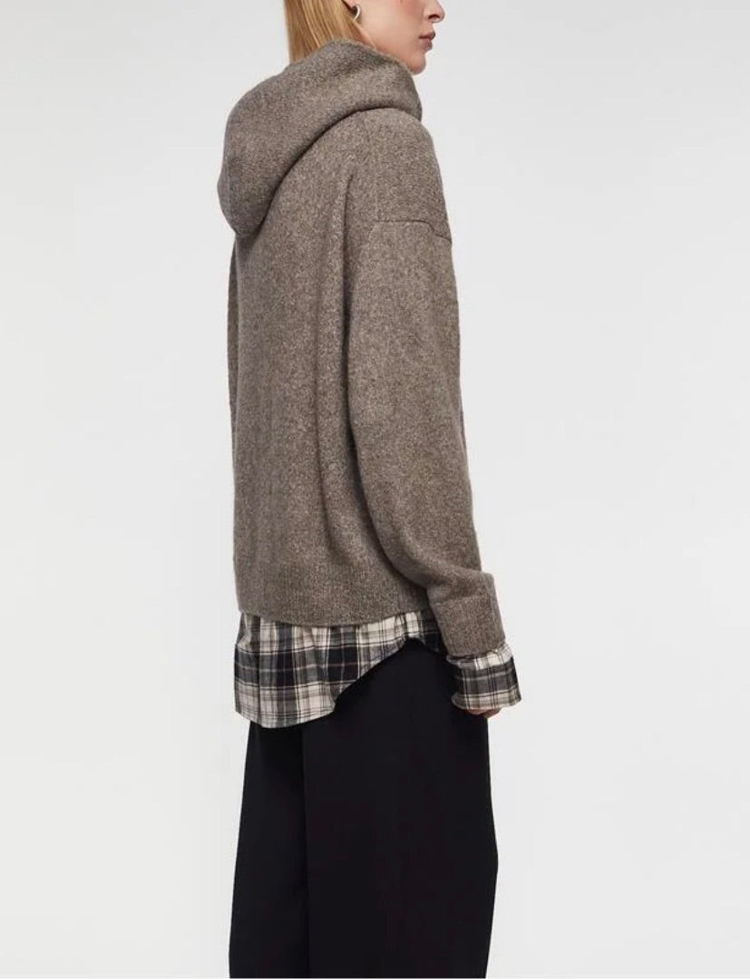 Acne Studios Layered Wool Hoodie - Size Small (Brand New)
