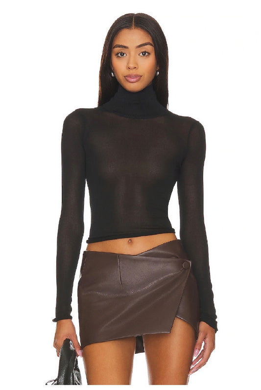 L’Acadamie Tayte Turtleneck Top - Size XS