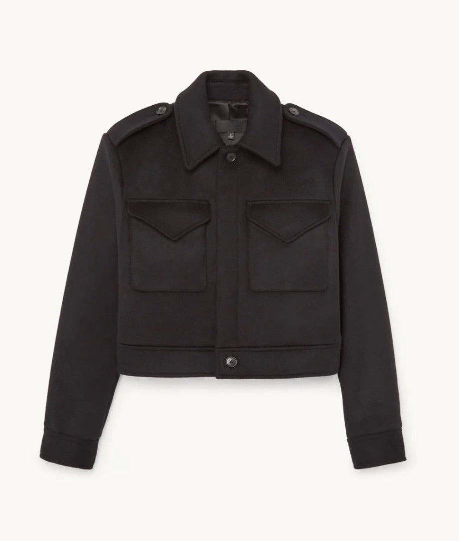 Nili Lotan Horace Military Jacket in Black - Size XS