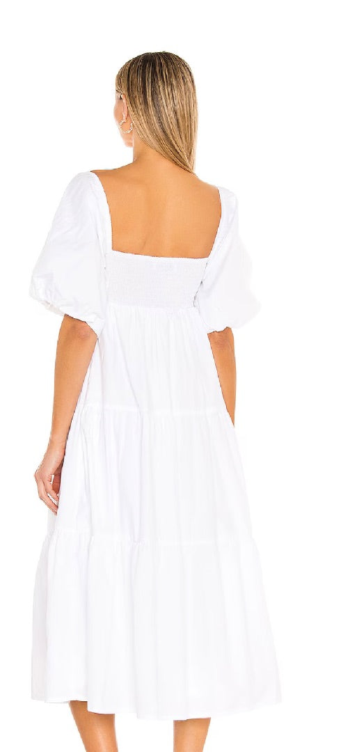 Faithful the Brand Kiona MIDI Dress White M no