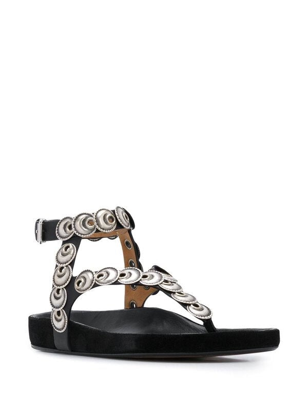 Isabel Marant Eldo Coin-Embellished Sandal 40