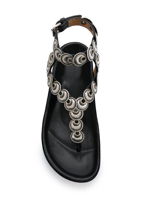 Isabel Marant Eldo Coin-Embellished Sandal 40