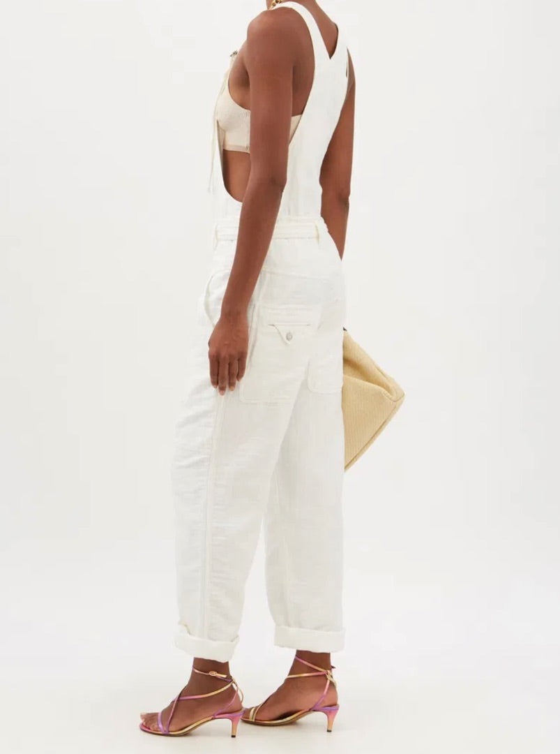 Isabel Marant Keisha cotton and linen overalls 38