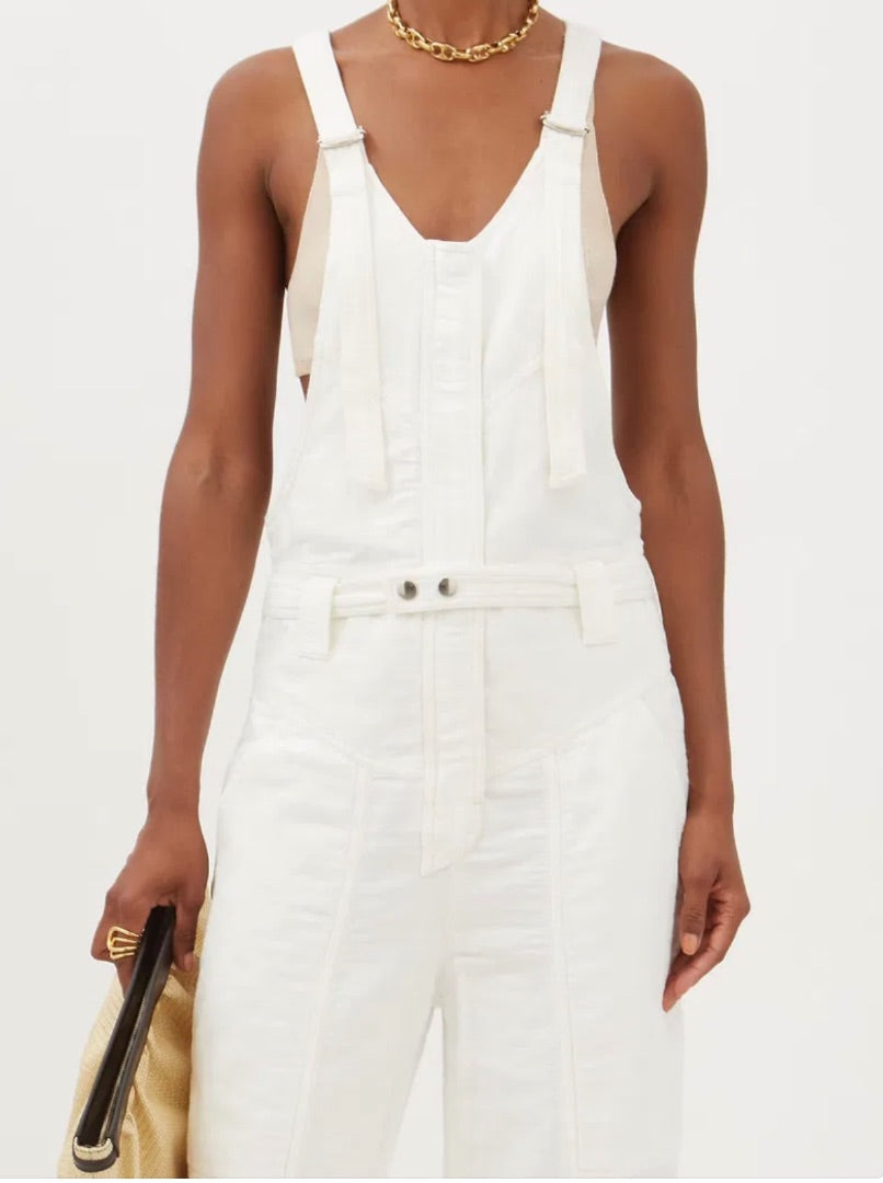 Isabel Marant Keisha cotton and linen overalls 38