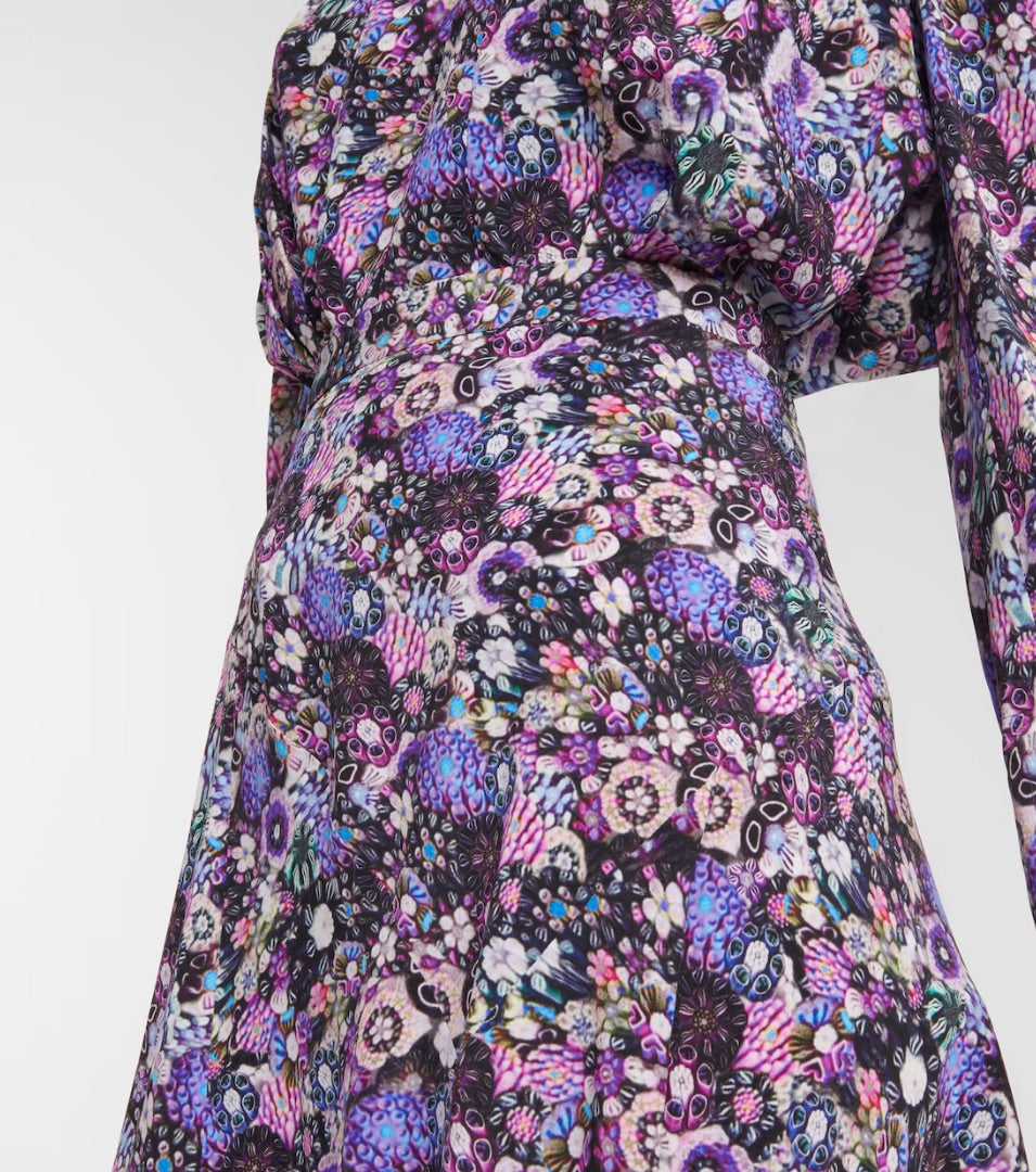Isabel Marant Sakura floral silk-blend maxi skirt 36