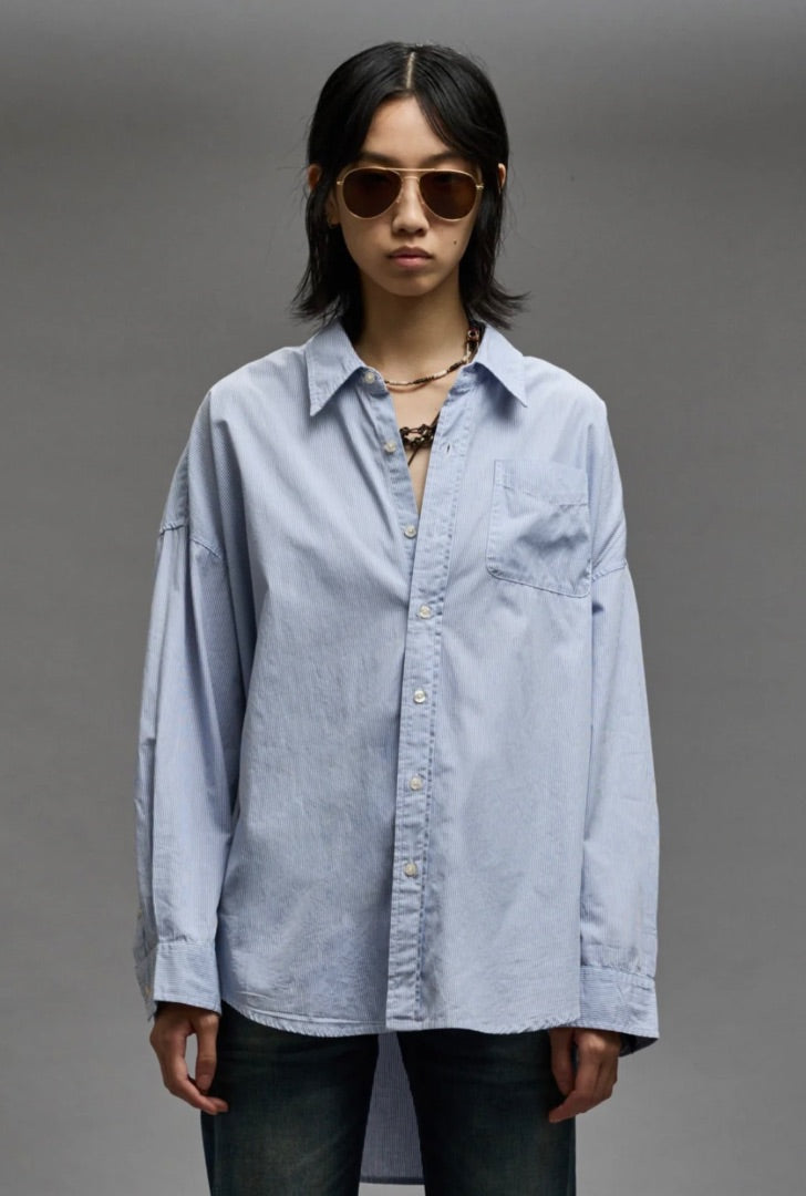 R13 Drop Neck Oxford Shirt S