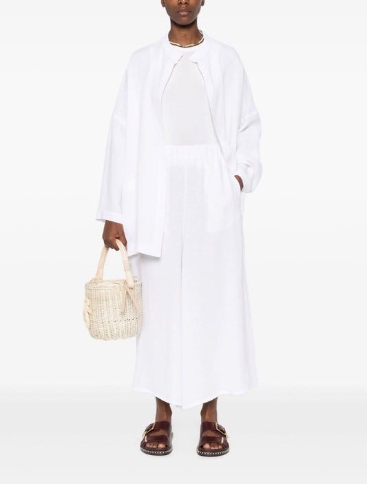 Dusan white Linen Trouser XS