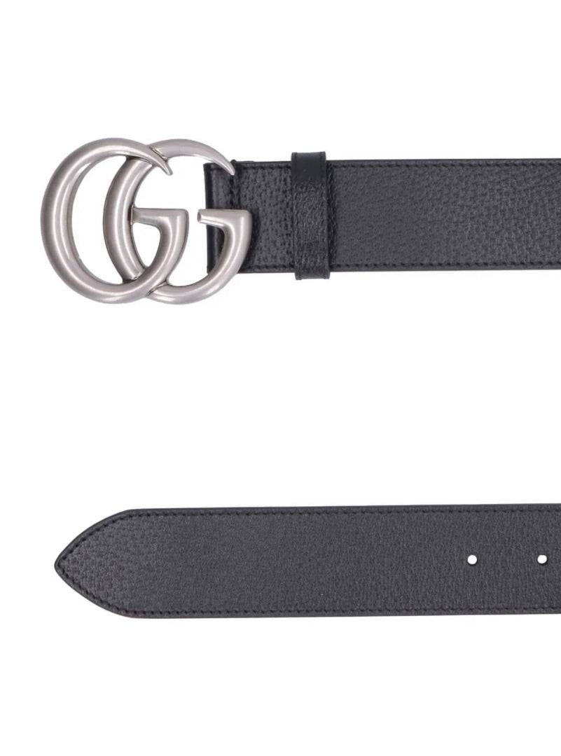 Gucci GG-buckle leather belt Size 85