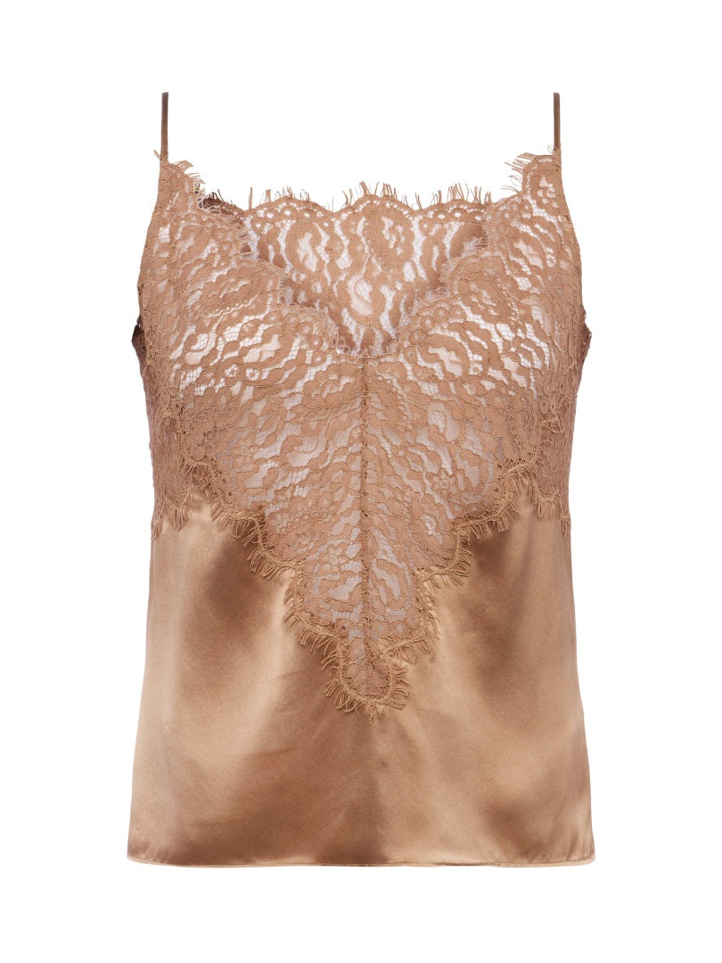 Priya Silk Lace Camisole - Size Small