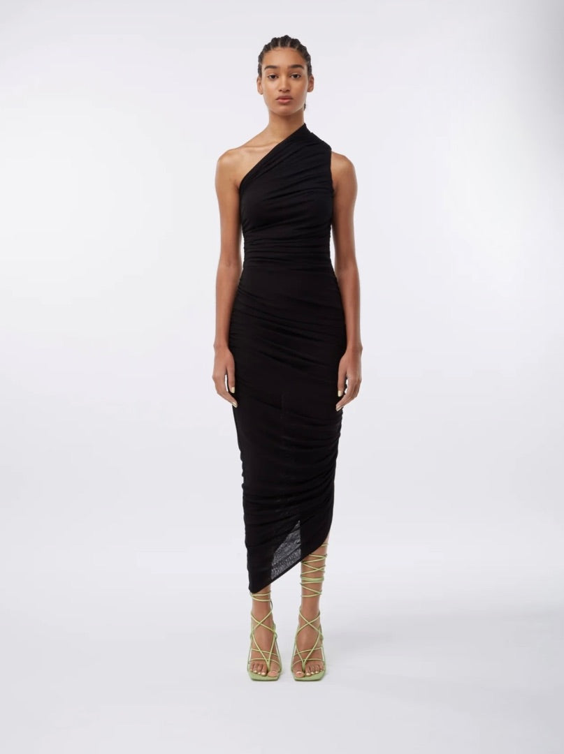 Gauge 81 IRA one shoulder draped jersey dress M