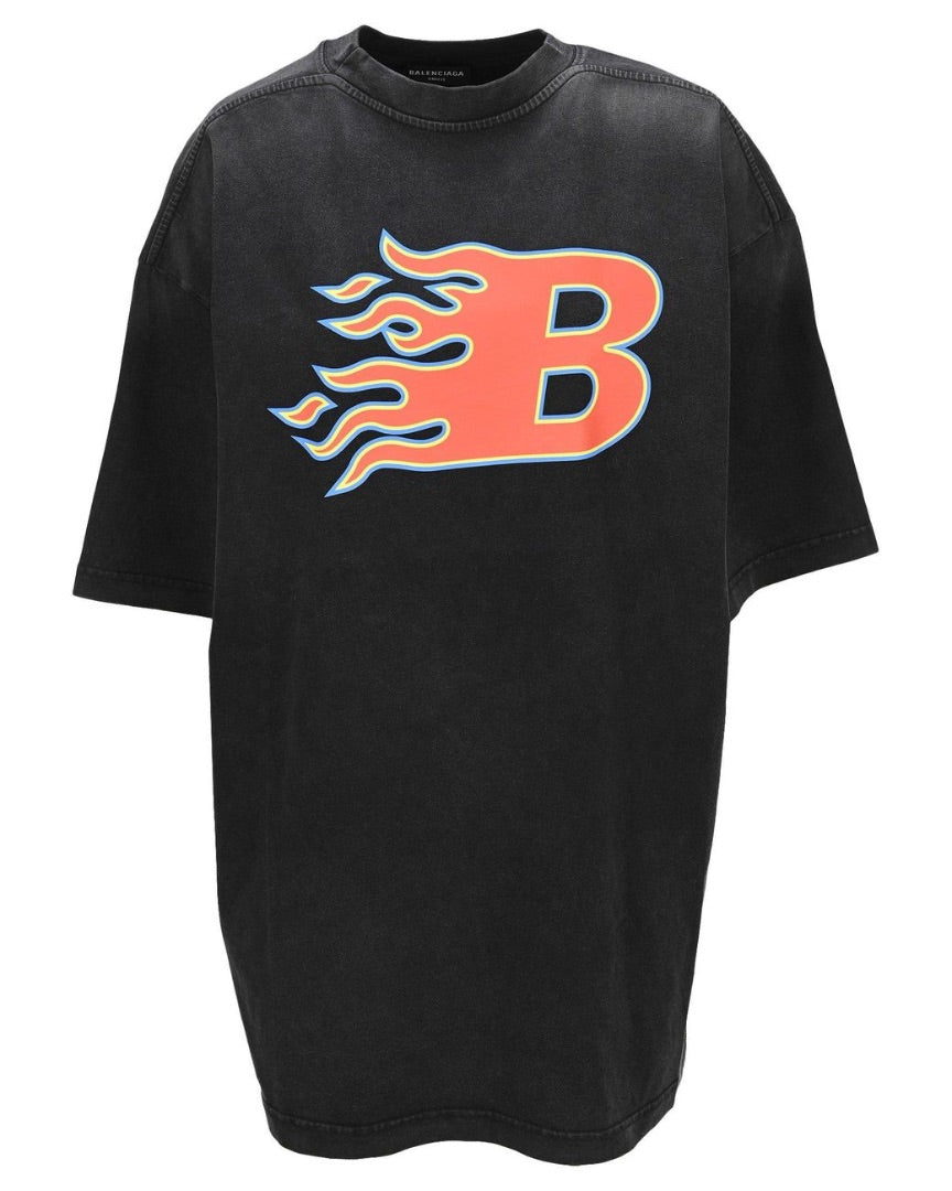 Balenciaga Flaming B Tee