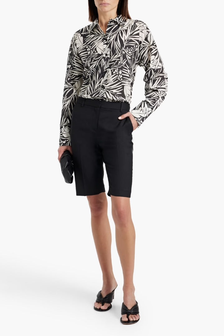 FRAME printed cotton silk top S