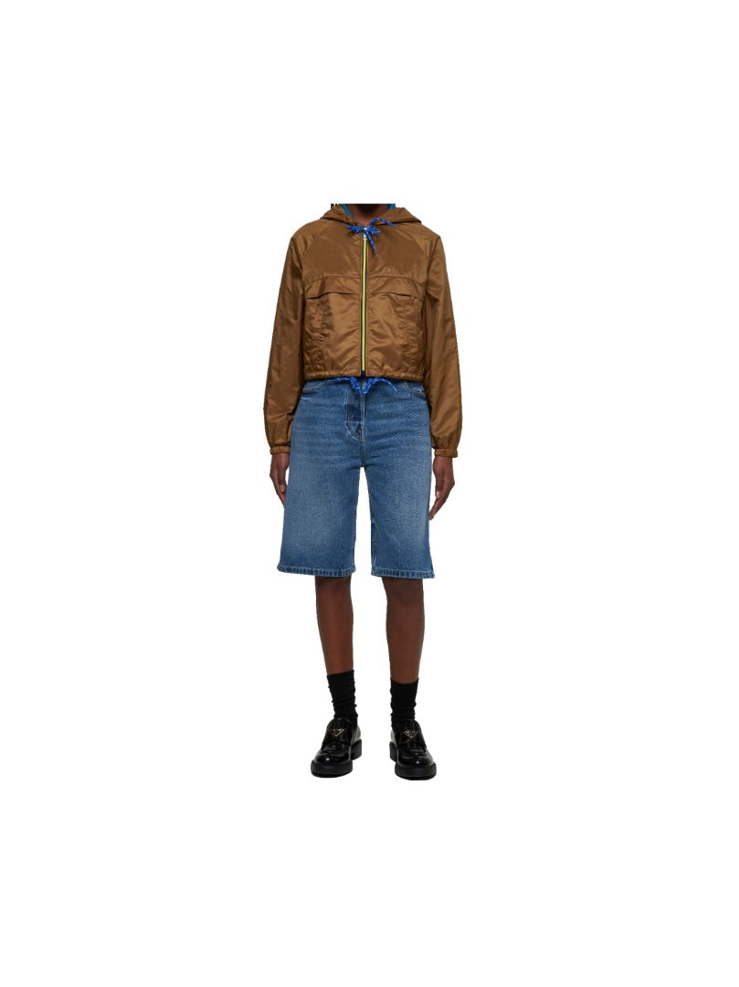 PRADA Re-Nylon Jacket Brown 38