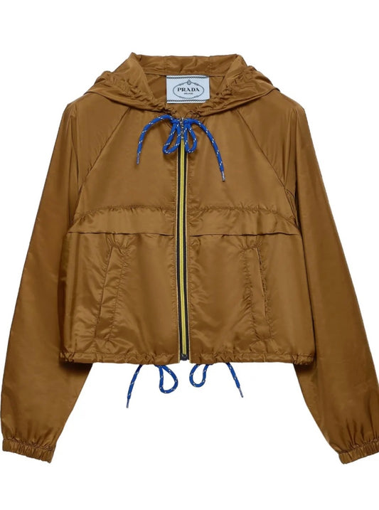 PRADA Re-Nylon Jacket Brown 38